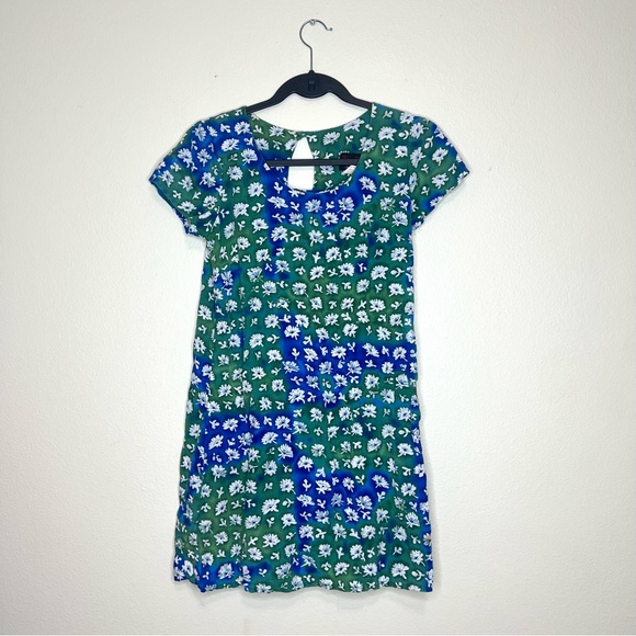 Jams World Dresses Jams World X Hula Moon Vintage Blue Green Floral